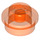 LEGO Transparent Neon Reddish Orange Plate 1 x 1 Round (6141 / 30057)