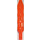 LEGO Transparentes Neonrot-Orange Platte 1 x 13 mit Schwert Edges (27934)
