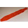 LEGO Transparentes Neonrot-Orange Platte 1 x 13 mit Schwert Edges (27934)