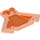 LEGO Orange rougeâtre néon transparent assiette 1 x 2 avec Hache Diriger (27259)
