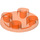 LEGO Orange rougeâtre néon transparent assiette 2 x 2 Rond avec Arrondi Bas (2654 / 28558)