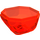 LEGO Orange rougeâtre néon transparent Osciller 4 x 4 x 1.6 Bas (30294 / 42291)