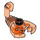 LEGO Orange rougeâtre néon transparent Scorpion (28839 / 30169)