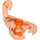 LEGO Transparent Neon Reddish Orange Scorpion (28839 / 30169)