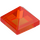 LEGO Transparent Neon Reddish Orange Slope 1 x 1 x 0.7 Pyramid (22388 / 35344)