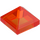 LEGO Transparent Neon Reddish Orange Slope 1 x 1 x 0.7 Pyramid (22388 / 35344)