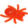 LEGO Orange rougeâtre néon transparent Araignée avec Agrafe (30238)