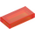 LEGO Transparent Neon Reddish Orange Tile 1 x 2 with Groove (3069 / 30070)