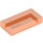 LEGO Transparentes Neonrot-Orange Fliese 1 x 2 mit Nut (3069 / 30070)