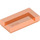 LEGO Transparent Neon Reddish Orange Tile 1 x 2 with Groove (3069 / 30070)