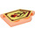 LEGO Transparentes Neonrot-Orange Fliese 2 x 3 Pentagonal mit Felsen Throw Power Schild (22385 / 24544)