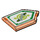 LEGO Orange rougeâtre néon transparent Tuile 2 x 3 Pentagonal avec Time Breach Power Bouclier (22385 / 25819)