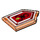 LEGO Orange rougeâtre néon transparent Tuile 2 x 3 Pentagonal avec Toxic Sting Power Bouclier (22385 / 25818)