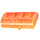 LEGO Transparent Neon Reddish Orange Treasure Chest Lid 2 x 4 with Thick Hinge (4739 / 29336)