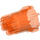 LEGO Orange rougeâtre néon transparent Tube Ø32 avec Traverser Trou (87826)