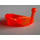 LEGO Transparant Neon Roodachtig Oranje Vizier met Aerial (6119)