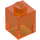 LEGO Transparentes Orange Stein 1 x 1 (3005 / 30071)