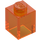 LEGO Orange Transparent Brique 1 x 1 (3005 / 30071)