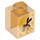 LEGO Arancione trasparente Mattoncino 1 x 1 con Mosquito in Amber Decorazione (3005 / 68818)