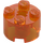 LEGO Transparent Orange Brick 2 x 2 Round (3941 / 6143)