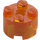 LEGO Transparent Orange Brick 2 x 2 Round (3941 / 6143)