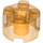 LEGO Transparent Orange Brick 2 x 2 Round (3941 / 6143)