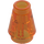 LEGO Transparent Orange Cone 1 x 1 with Top Groove (28701 / 59900)