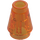 LEGO Transparent Orange Cone 1 x 1 with Top Groove (28701 / 59900)