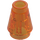 LEGO Transparent Orange Cone 1 x 1 with Top Groove (28701 / 59900)