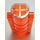 LEGO Orange transparent Cylindre 9 x 4 x 2 (58947)
