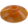 LEGO Transparent Orange Dish 2 x 2 (4740 / 30063)