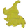 LEGO Gjennomsiktig oransje Brann Vinge med Marbling (29331)