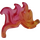 LEGO Gjennomsiktig oransje Brann Vinge med Marbling (29331)