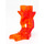 LEGO Orange transparent Ghost Jambes avec Marbled rouge (19859)