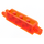 LEGO Transparant Orange Gångjärn Kloss 1 x 4 Låsning Dubbel (30387 / 54661)