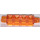 LEGO Transparent Orange Hinge Brick 1 x 4 Locking Double (30387 / 54661)