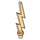 LEGO Arancione trasparente Lightning Bolt (Single) (27256)