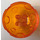 LEGO Transparent Orange Meteor top half (30286)