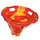 LEGO Transparentes Orange Ninjago Tornado mit rot Griffe (40923)