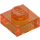 LEGO Transparent Orange Plate 1 x 1 (3024 / 30008)