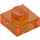 LEGO Transparent Orange Plate 1 x 1 (3024 / 30008)