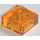 LEGO Transparant oranje Plaat 1 x 1 (3024 / 30008)
