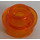 LEGO Transparent Orange Plate 1 x 1 Round with Open Stud (28626 / 85861)