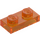 LEGO Transparentes Orange Platte 1 x 2 (3023 / 28653)