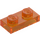 LEGO Transparent Orange Plate 1 x 2 (3023 / 28653)