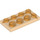 LEGO Transparent Orange Plate 2 x 4 (3020)