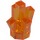 LEGO Transparent Orange Rock 1 x 1 with 5 Points (28623 / 30385)