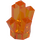 LEGO Transparent Orange Rock 1 x 1 with 5 Points (28623 / 30385)