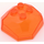 LEGO Transparent Orange Rock 4 x 4 x 1.3 Top (30293 / 42284)