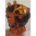 LEGO Transparent Orange Rock Monster Bottom Part without Arms